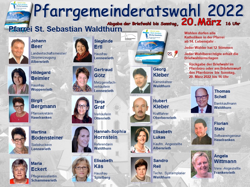 So hat die Pfarrei St. Sebastian in Waldthurn gewählt