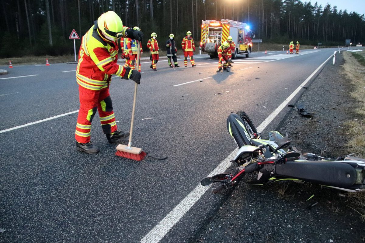Motorradunfall bei Weiherhammer