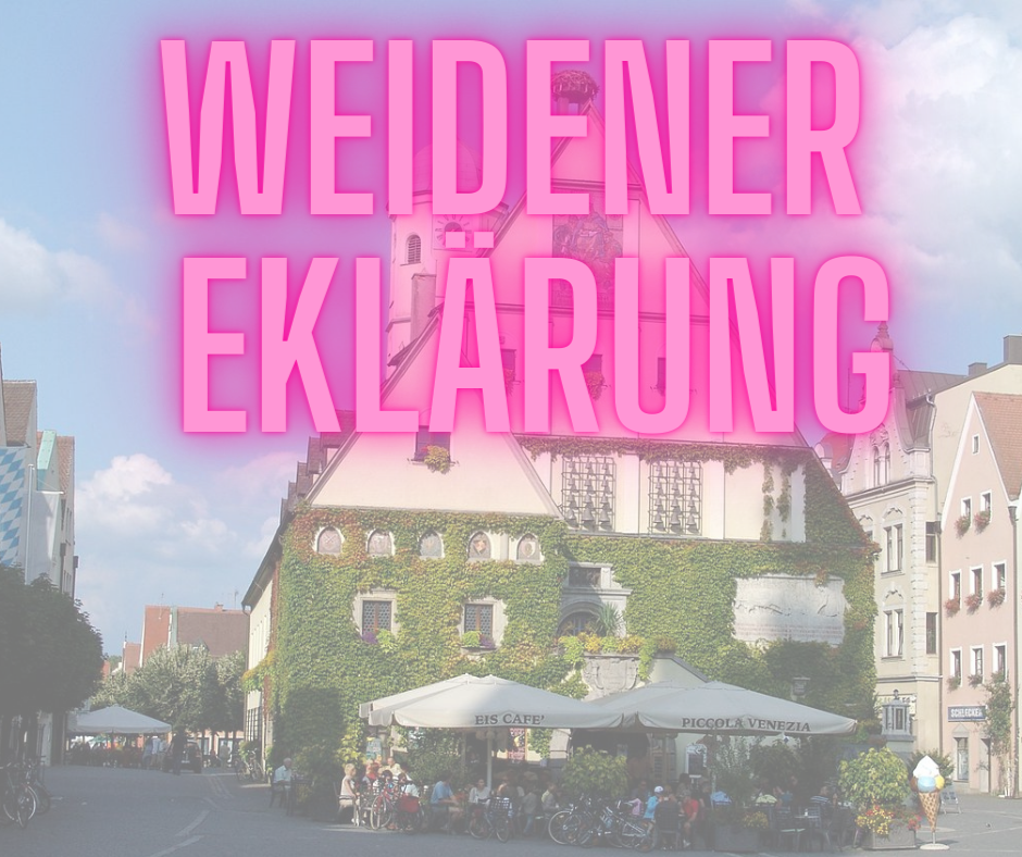Weidener protestieren gegen illegale Corona-Demos