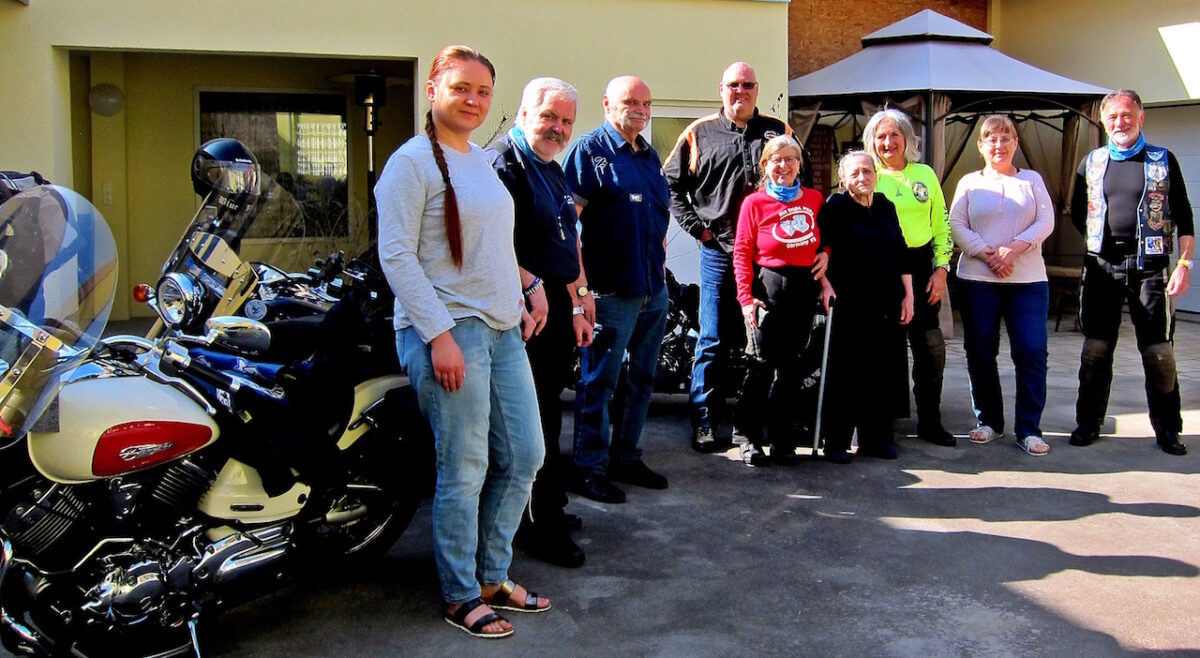 Geflohene Verwandte aufgenommen: Blue Knights helfen Club-Mitglied