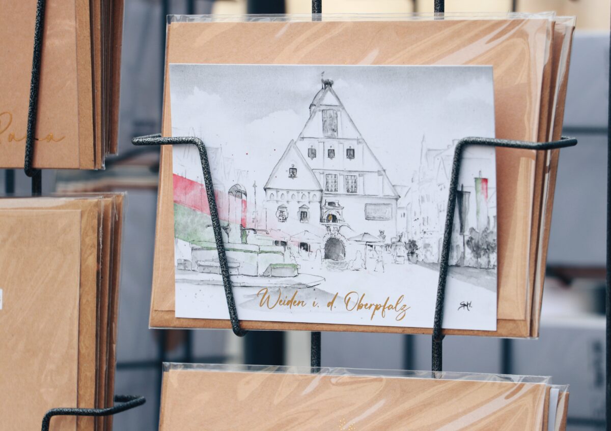 Weiden in Aquarell: Postkarte ab sofort erhältlich