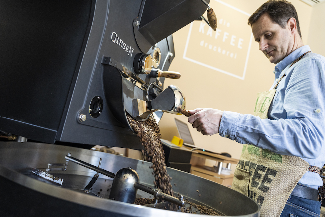 Besonderheit: In Tirschenreuth kommt der Röstkaffee aus der Druckerei