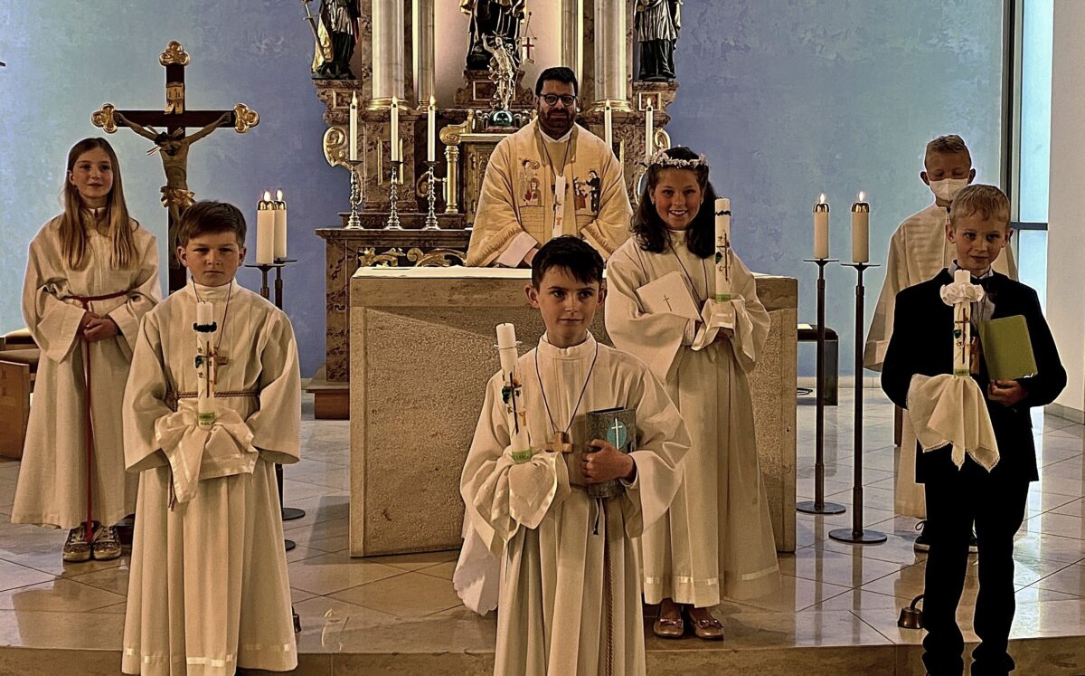 Kirchengemeinde begrüßt vier Erstkommunionkinder
