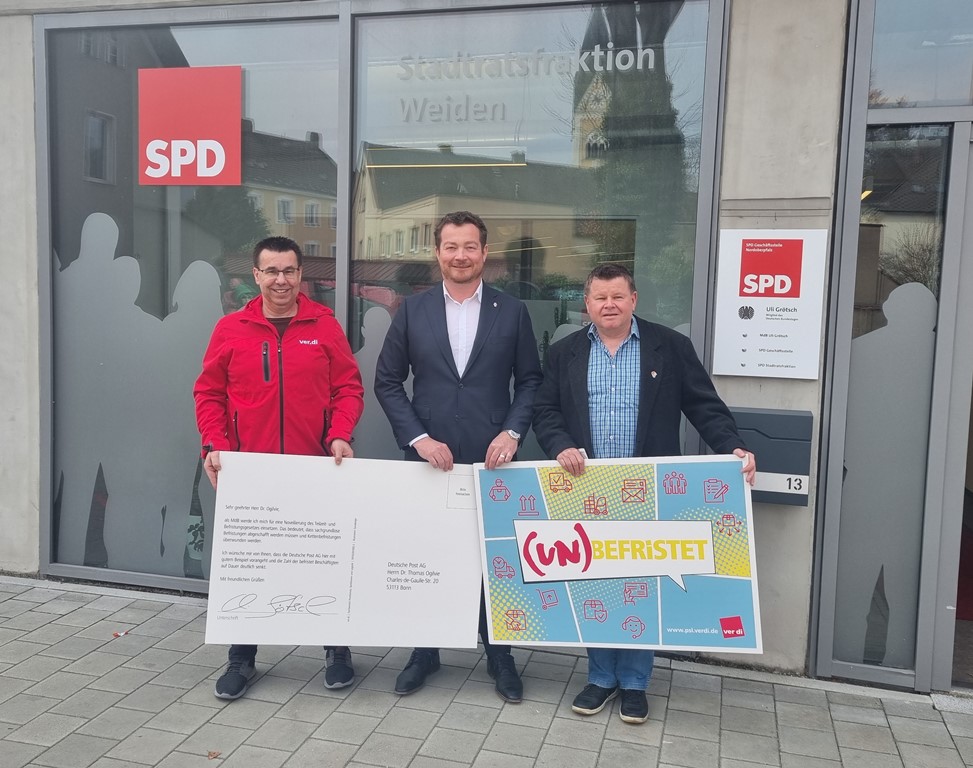 Grötsch unterstützt Verdi-Kampagne gegen befristete Jobs bei Deutscher Post