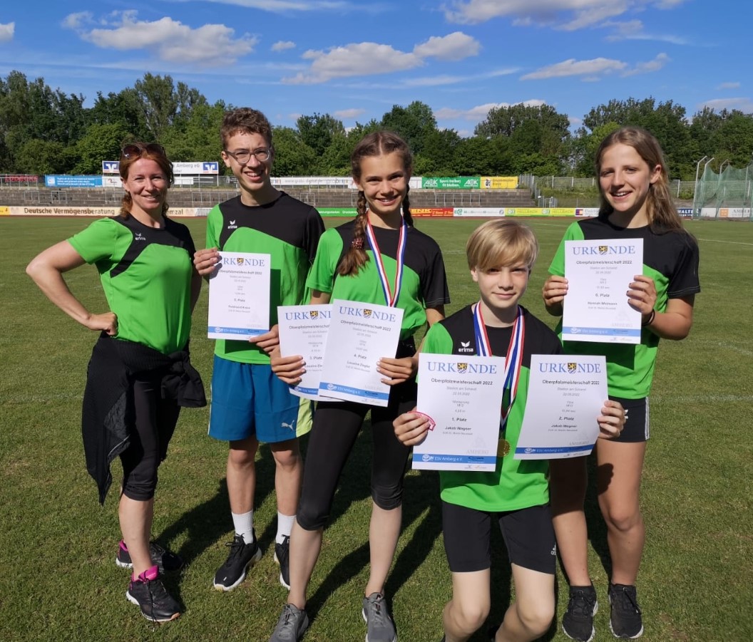 Erfolg bei Meisterschaft: Oberpfalzmeister-Titel für Leichtathleten