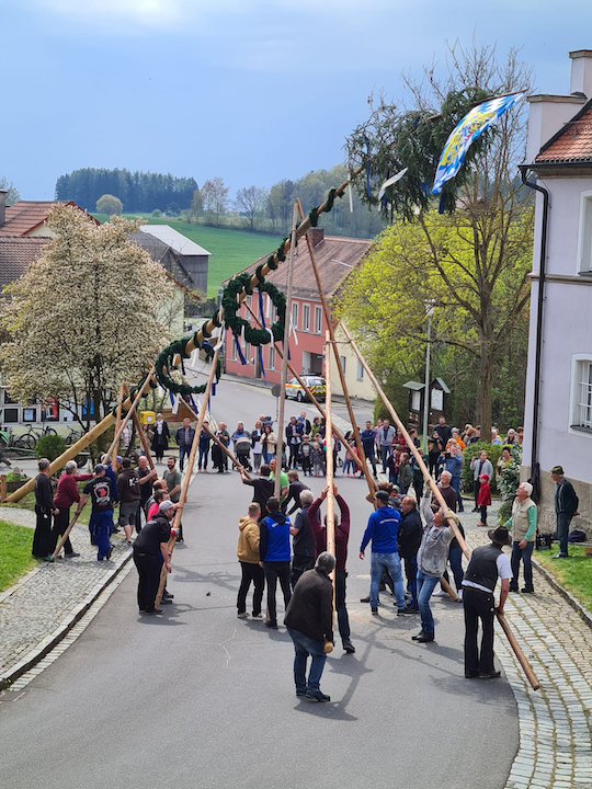 Wegen Maibaum: In Püchersreuth wird noch geschwitzt