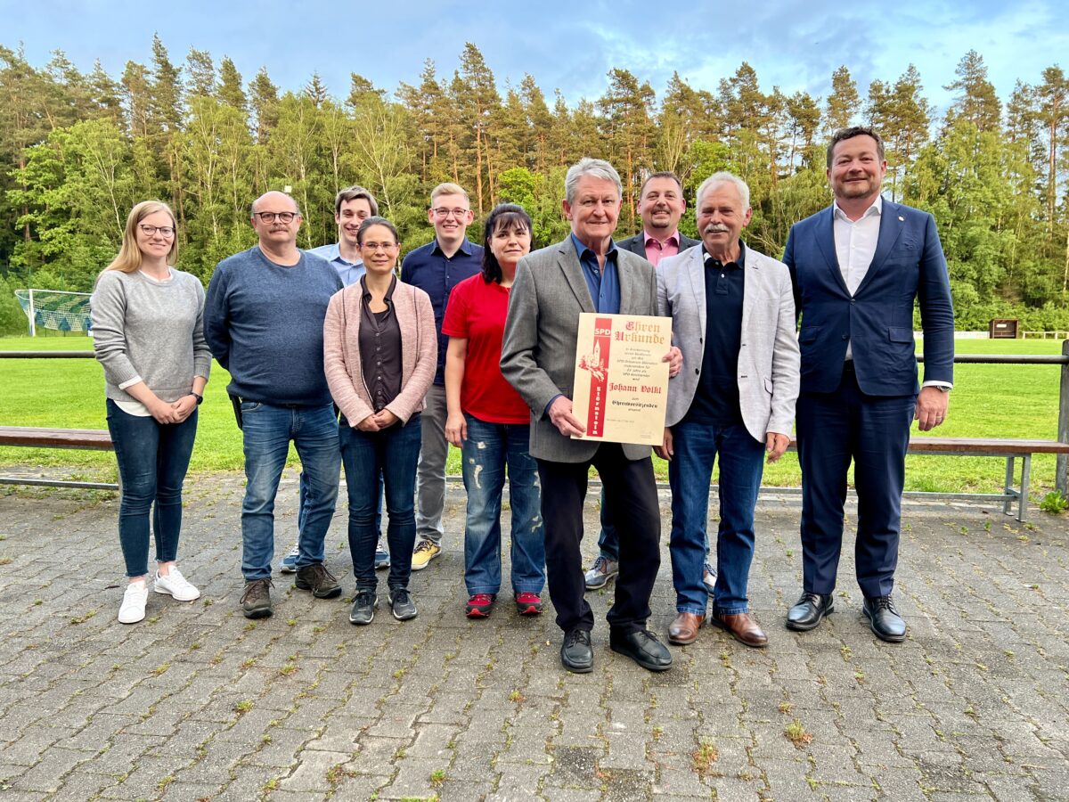 Neuer Ehrenvorsitzender der SPD Störnstein