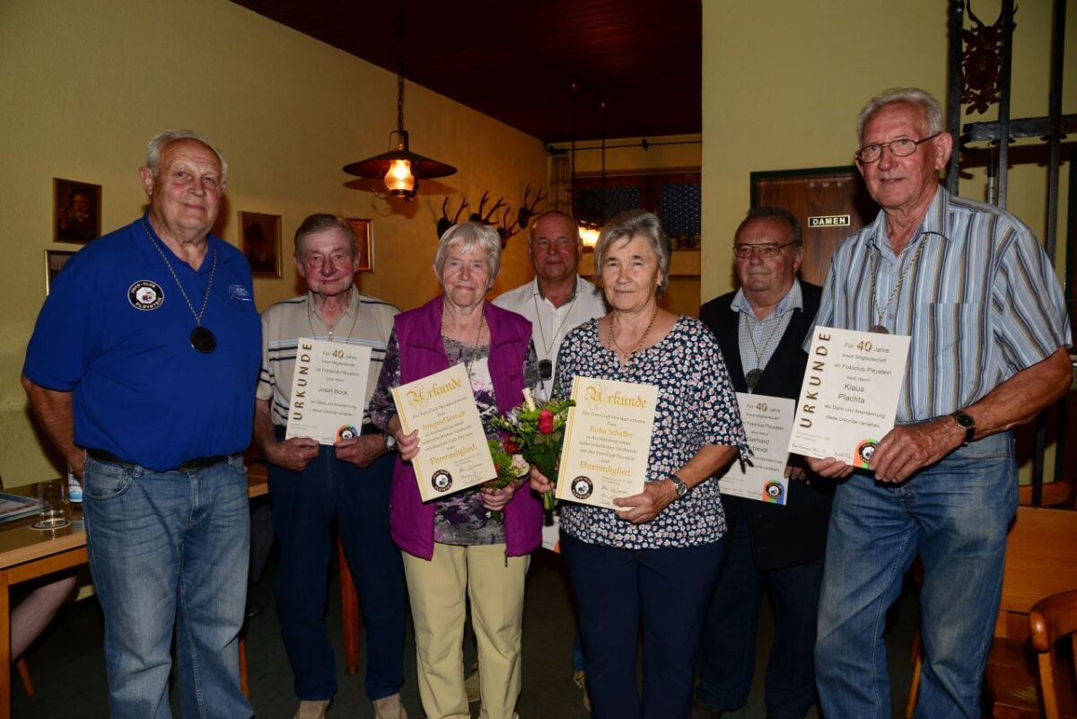 Fotoclub Pleystein: Gewinner und Ehrenmitglieder