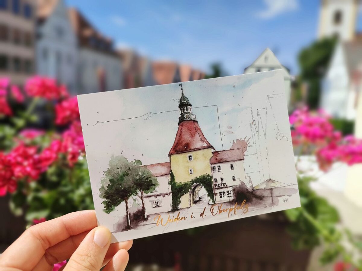 Weiden grüßt die Welt: Zweites Postkartenmotiv erhältlich