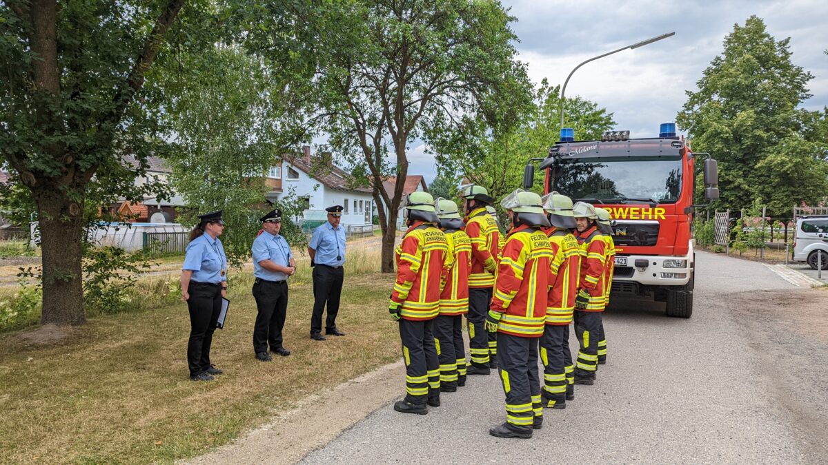 Leistungsprüfung bei der Feuerwehr Schwarzenbach