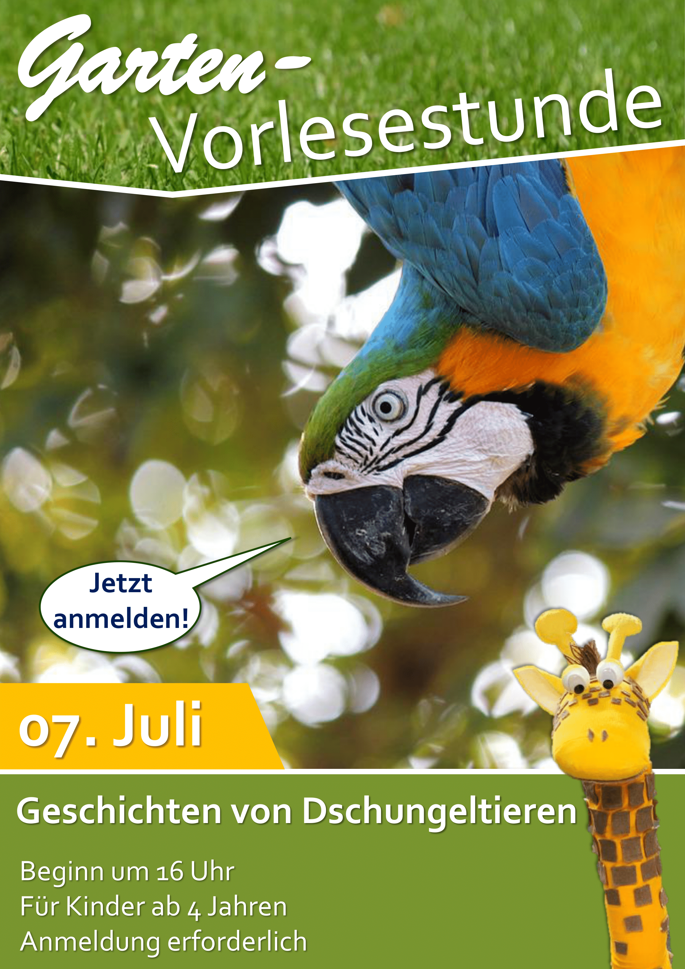 Geschichten aus dem Dschungel: Vorlesestunde der Regionalbibliothek