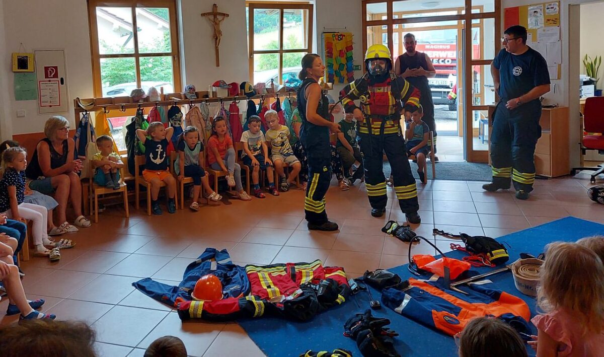Die Faszination Feuerwehr beginnt schon im Kindergarten