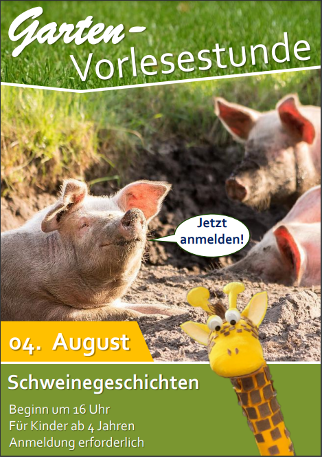 Garten-Vorlesestunde geht in die nächste Runde