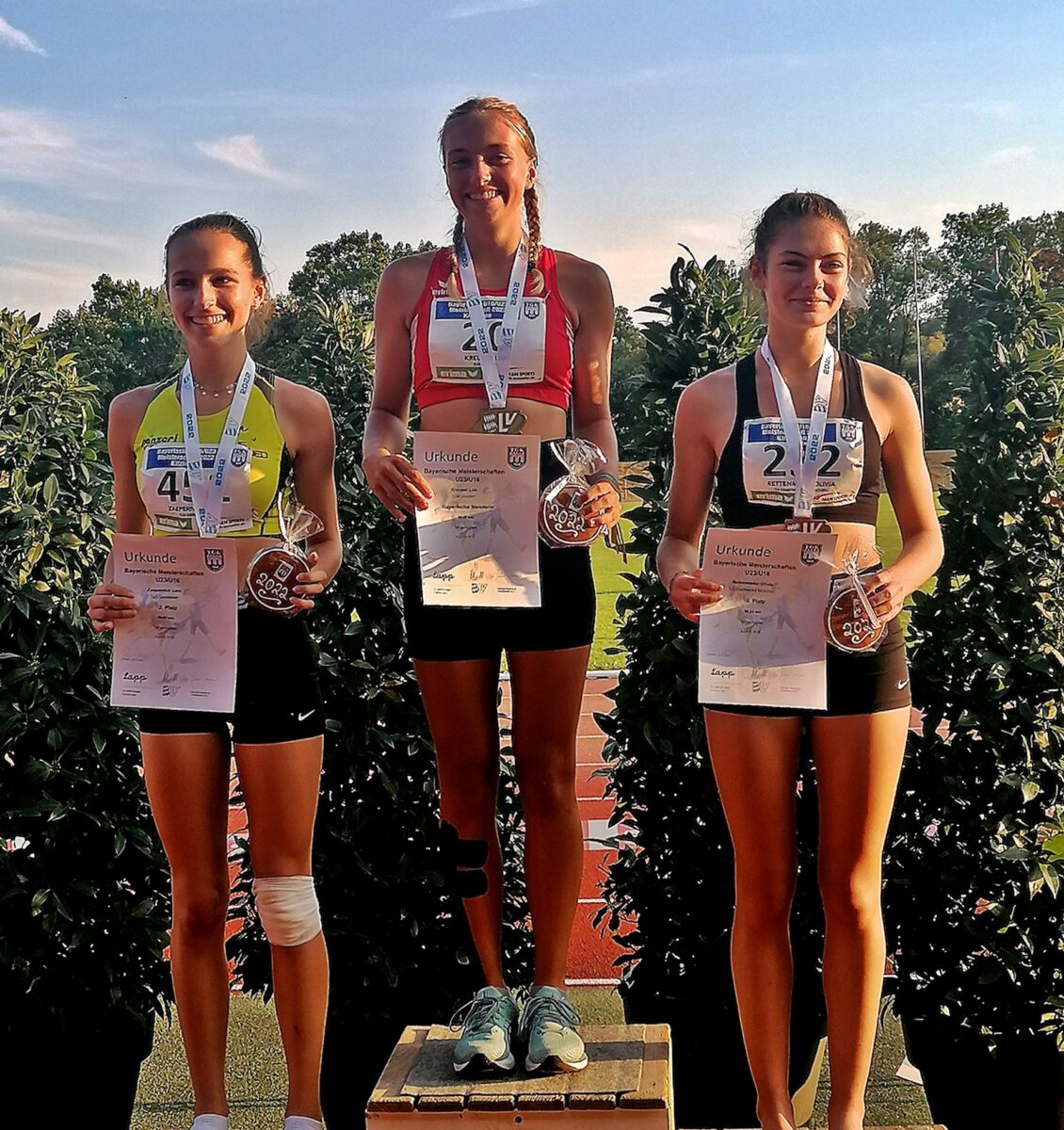 Drei junge Leichtathleten aus der Nordoberpfalz holen Gold bei den Bayerischen Meisterschaften