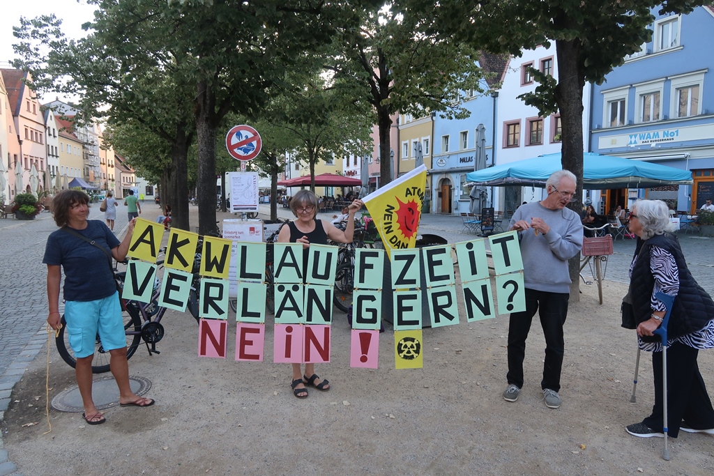Anti-Atom-Protest in Weiden: „Nein“ zur Laufzeitverlängerung