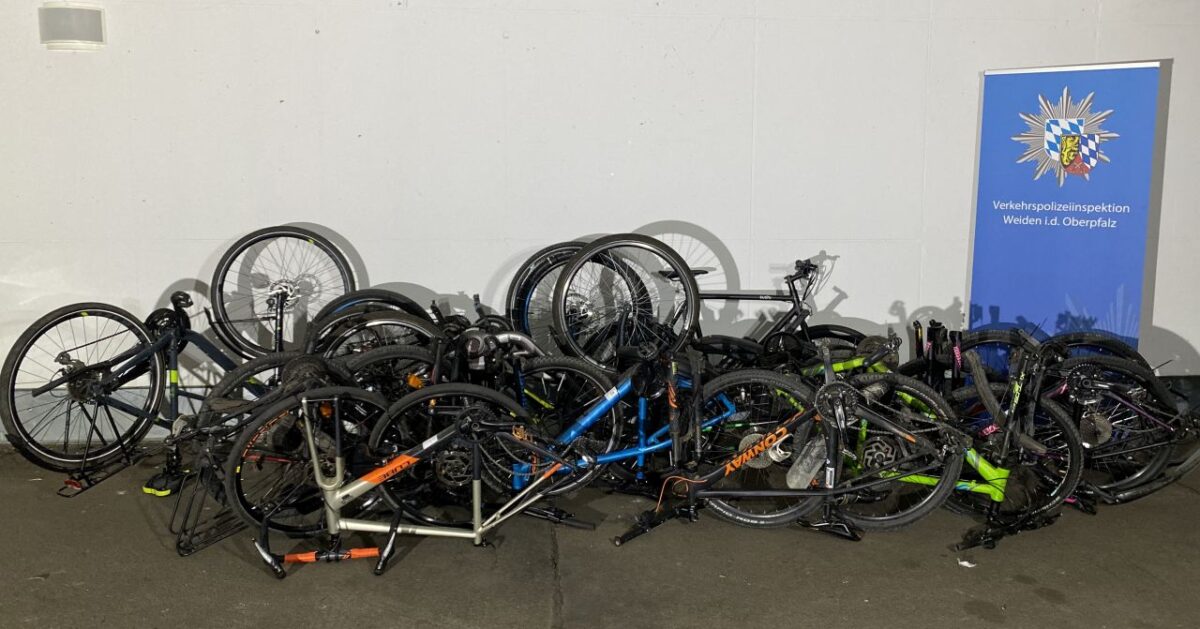 Große Menge gestohlener Fahrräder und Mountainbikes gefunden