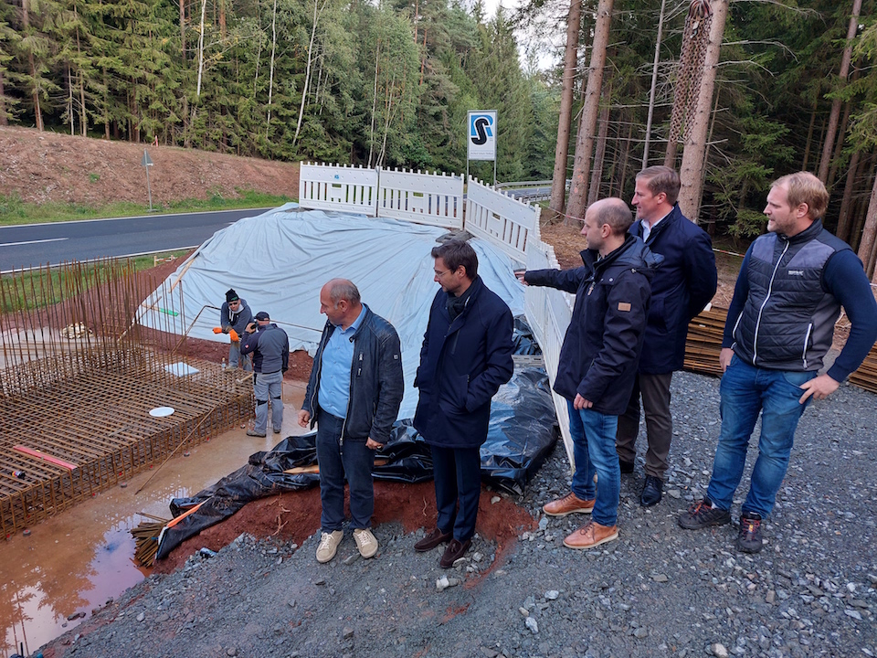 Der Radlweg macht große Fortschritte