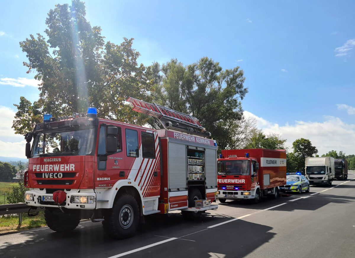 Unfall nach Überholmanöver von Traktor bei Kemnath