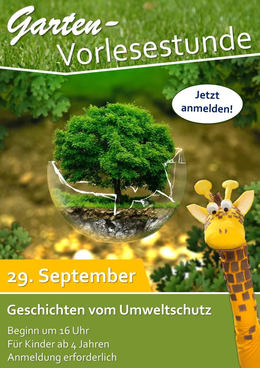 Garten-Vorlesestunde: Geschichten vom Umweltschutz