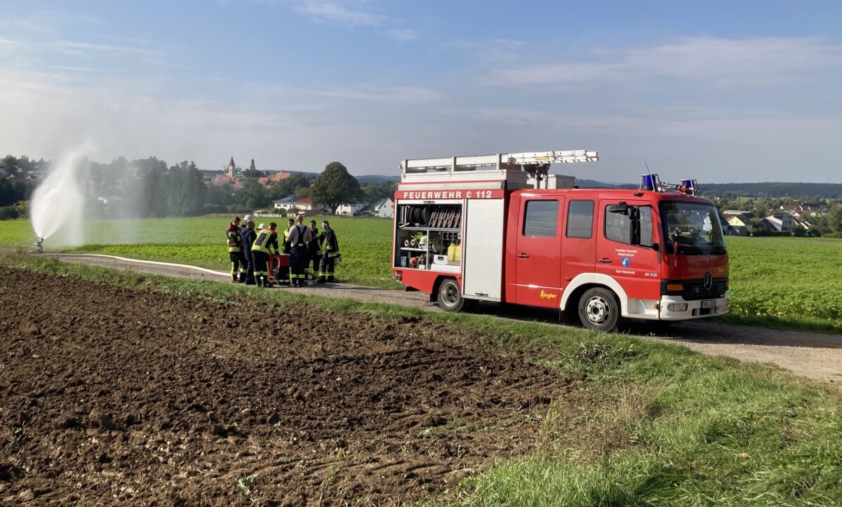 Perfektes Wetter zum Feuerwehr-Lehrgang