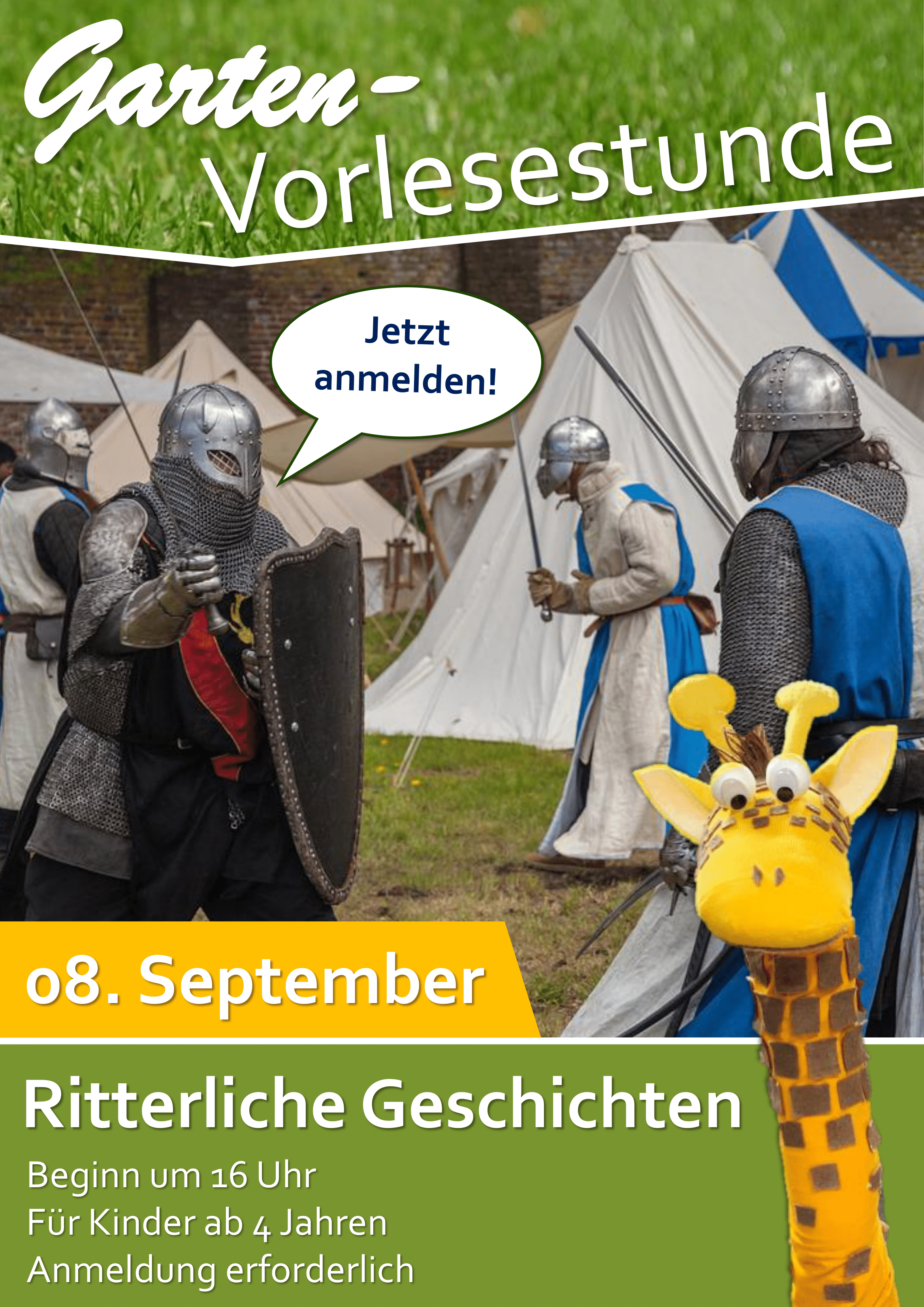 Die Helden des Mittelalters laden zur Vorlesestunde