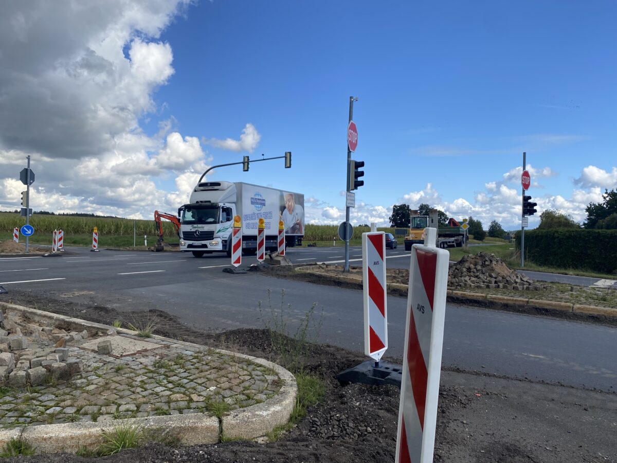 Sperre der Bundesstraße 299: Notweg für die Bewohner der Scheibe