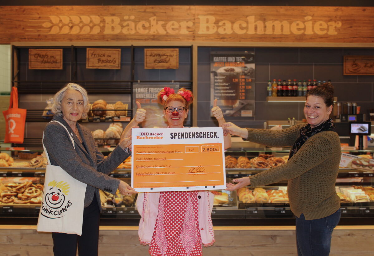 Bäcker Bachmeier unterstützt mit Clown-Amerikanern