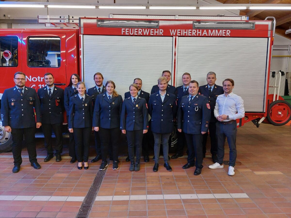 Starkes Jahr für Leistungsabzeichen bei<br>Feuerwehr Weiherhammer