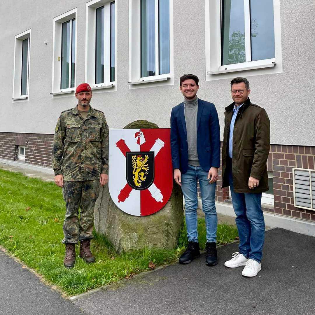 Heeresstützpunkt Weiden: Nils Gründer verschafft sich Überblick