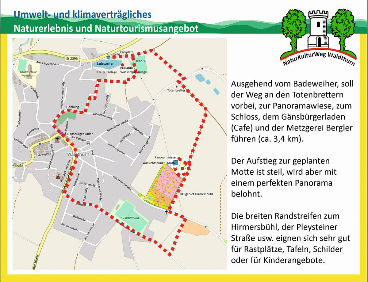 Gestaltung eines Natur- und Kulturerlebnisweges in Waldthurn