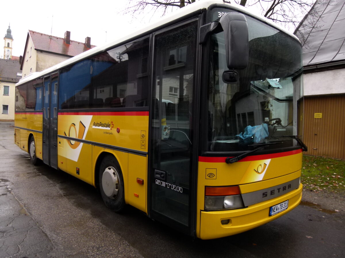 Was macht ein Schweizer Postbus auf den Nordoberpfälzer Straßen?
