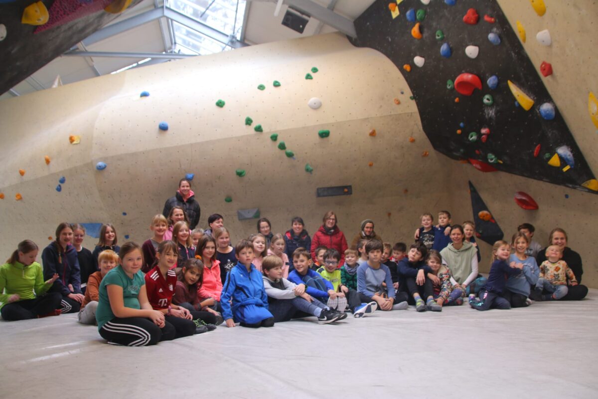 Schulfreien Tag zum Bouldern genutzt
