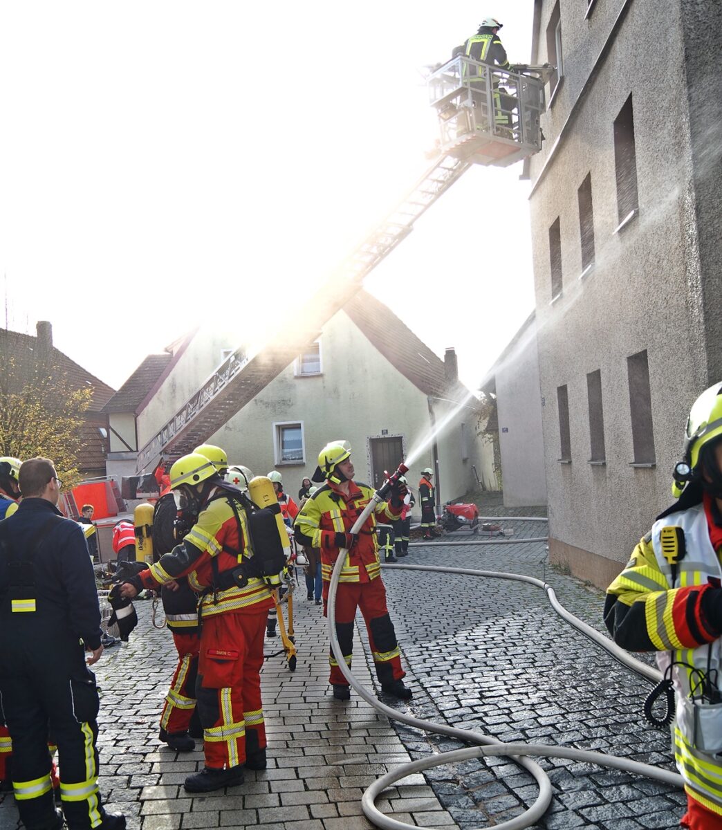 Großübung mitten in Pressath