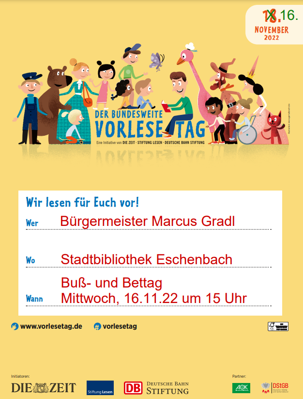 Prominenter Gast am bundesweiten Vorlesetag