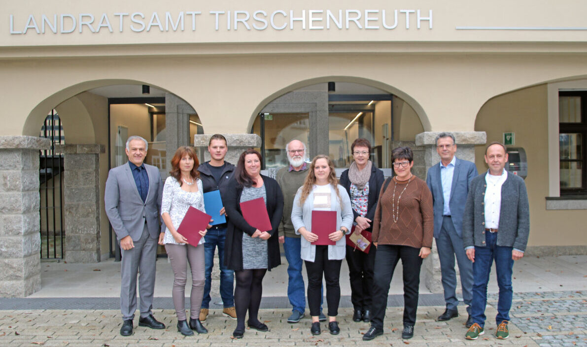 Feierstimmung im Landratsamt