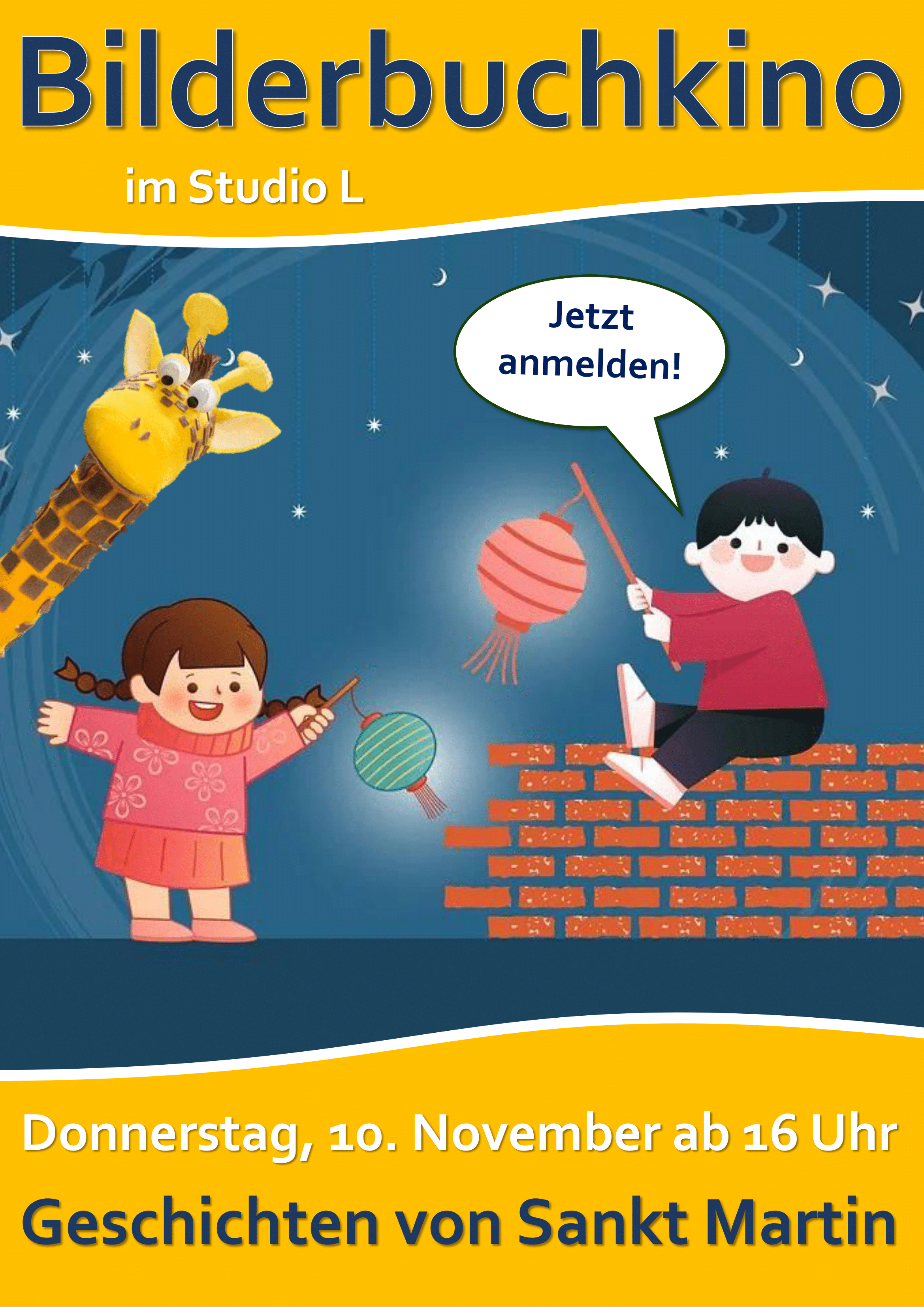 Vorlesestunde mit Bilderkino: Geschichten zum Martinstag
