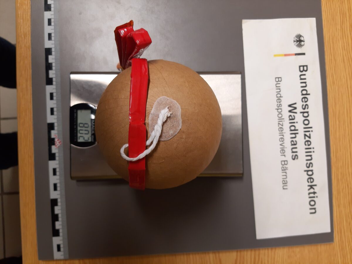 Bundespolizei mit explosiver Ernte