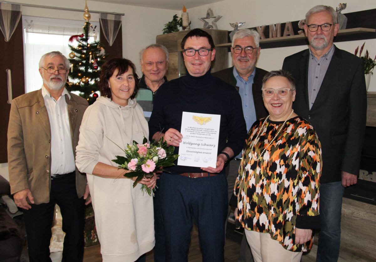 Wolfgang Schwarz neues Ehrenmitglied der DJK Neustadt