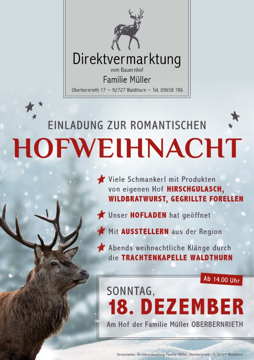 Romantische Hofweihnacht in Oberbernrieth