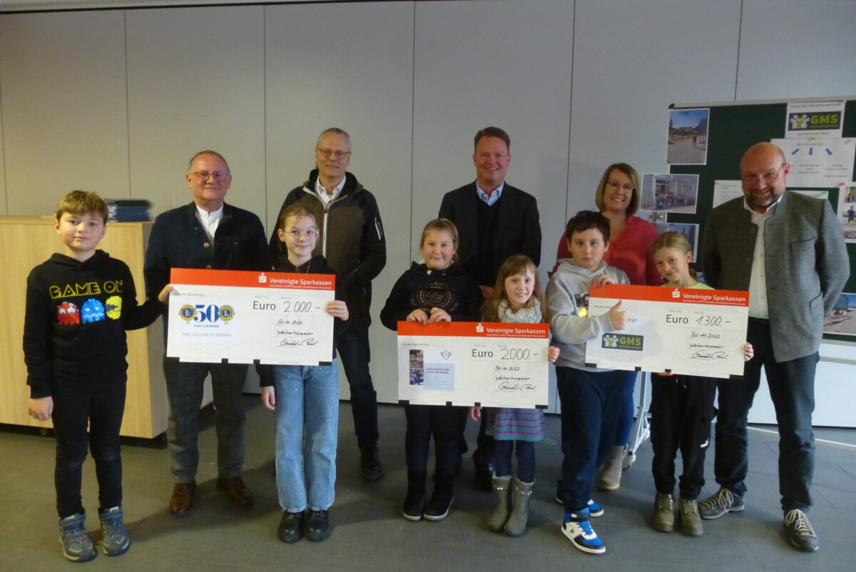 Spendenlauf der Grund- und Mittelschule Weiherhammer bringt beachtliche Summe