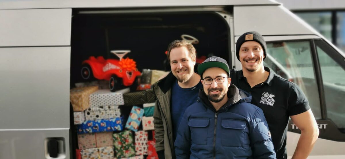 Ein ganz besonderer Weihnachtspäckchenkonvoi