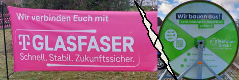 Keine Kooperation beim gemeinsamen Glasfaserausbau