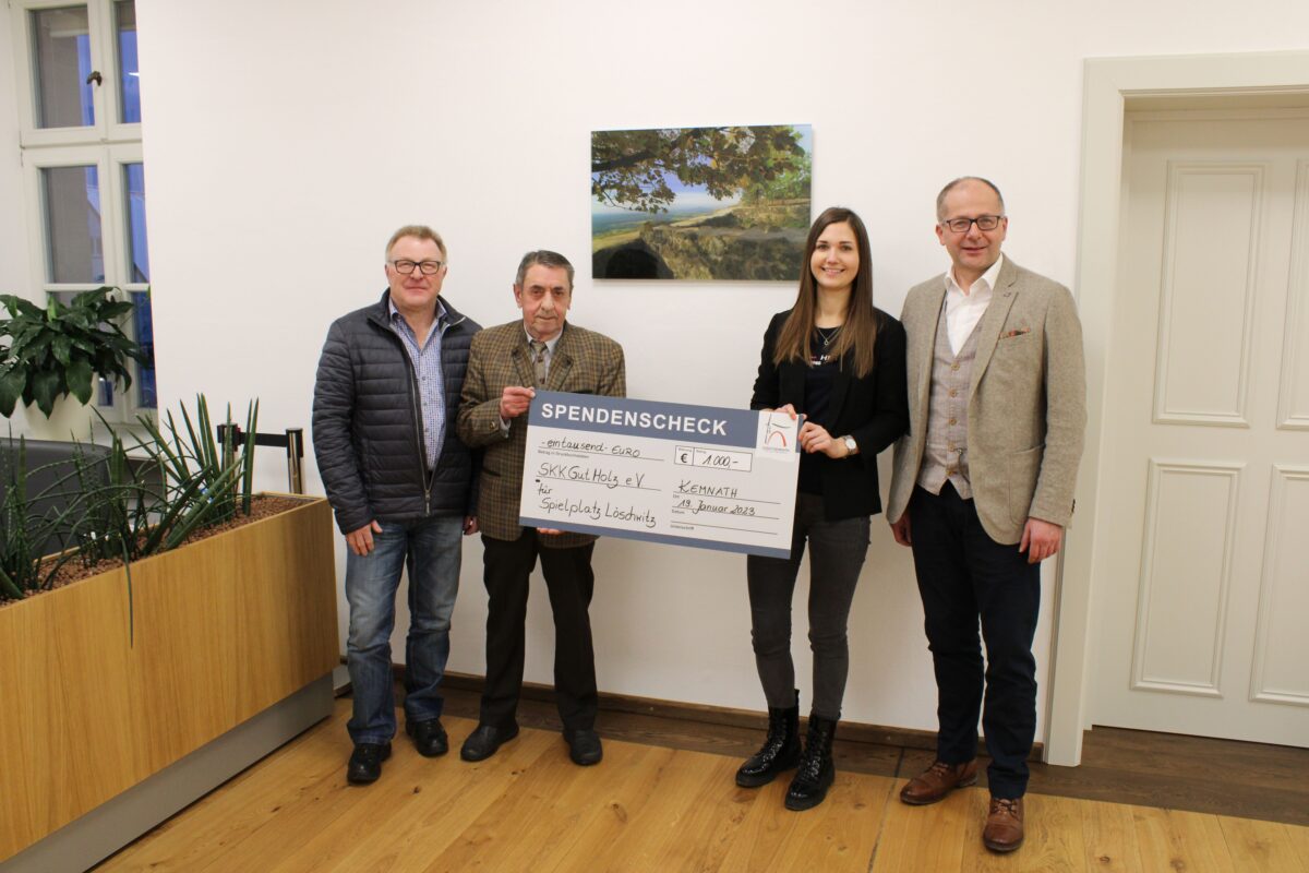 Spende aus Löschwitz für Löschwitz – 1.000 Euro für neuen Spielplatz