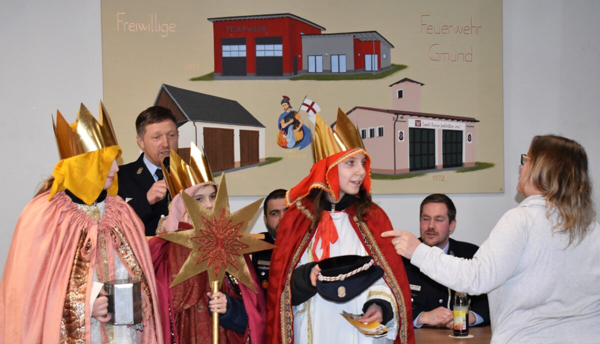 Caspar, Melchior und Balthasar bei der Gmünder Feuerwehr