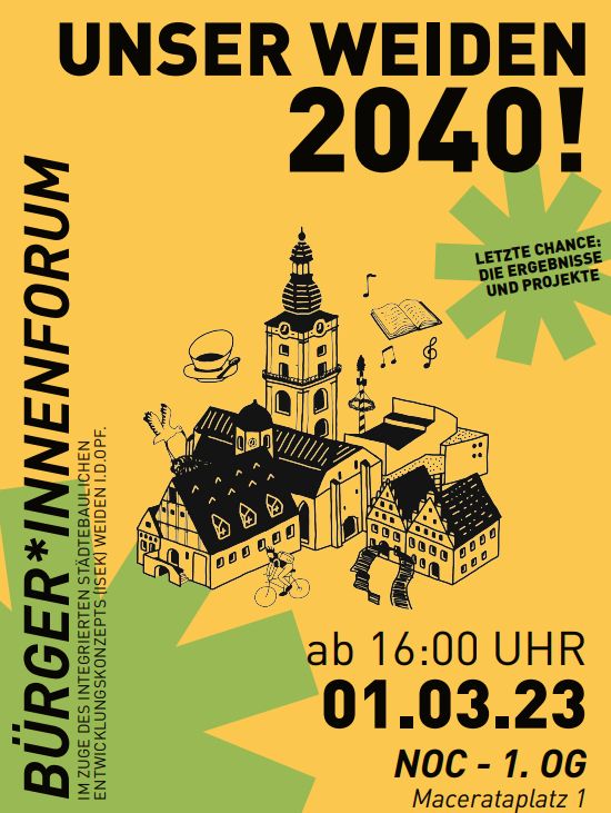Unser Weiden 2040 – die Bürger sollen mitreden
