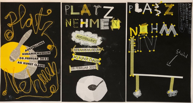 Platz nehmen im Museumsatelier: Ausstellung der Kunst AG
