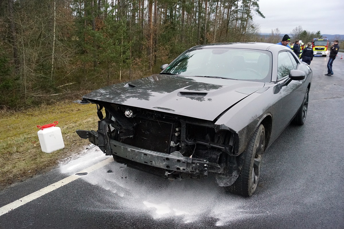 Verkehrsunfall auf der Bundestraße 299