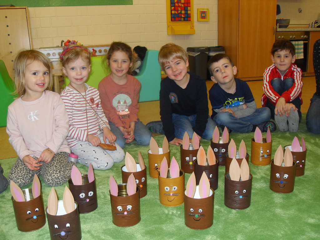 In der Marienkäfergruppe laufen die Ostervorbereitungen