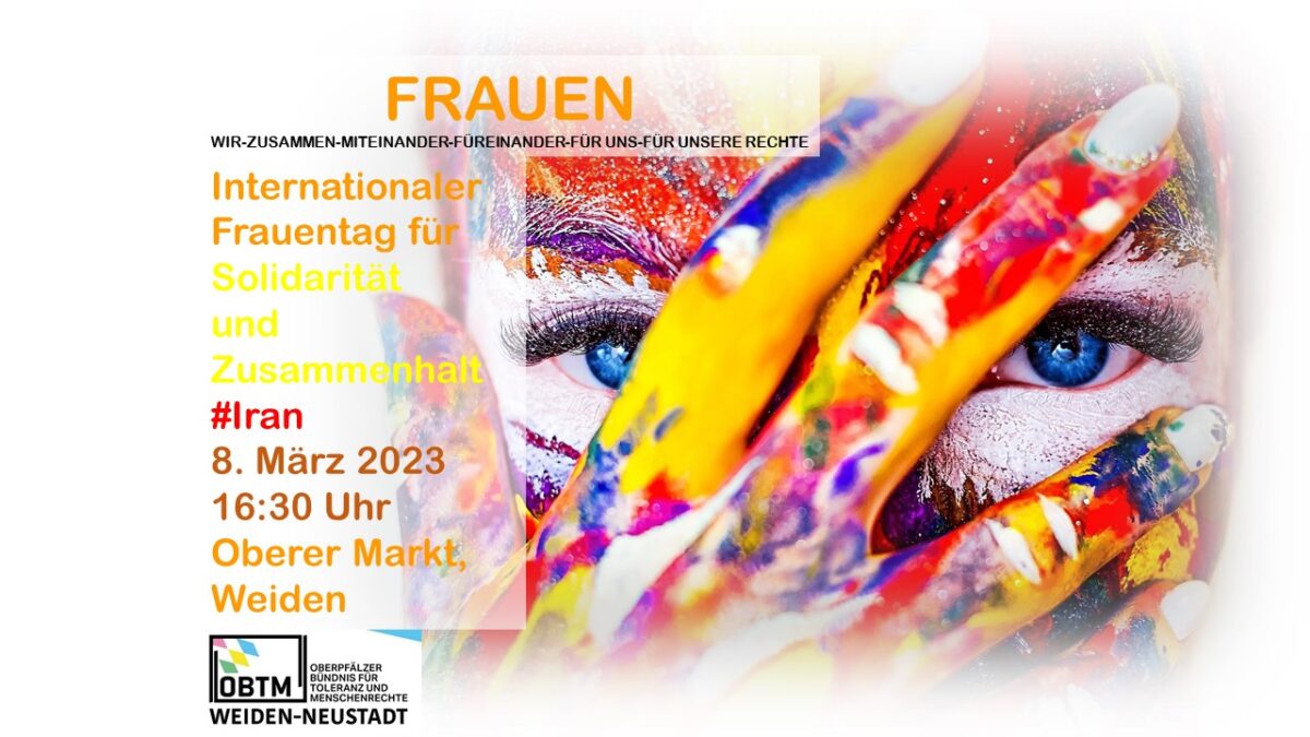 Solidaritätsaktion am 8. März für die Frauen im Iran