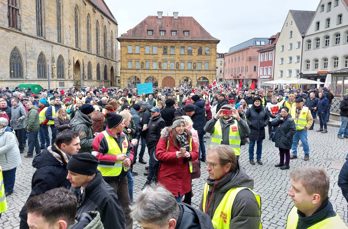 Ver.di Senioren solidarisch mit Streikenden